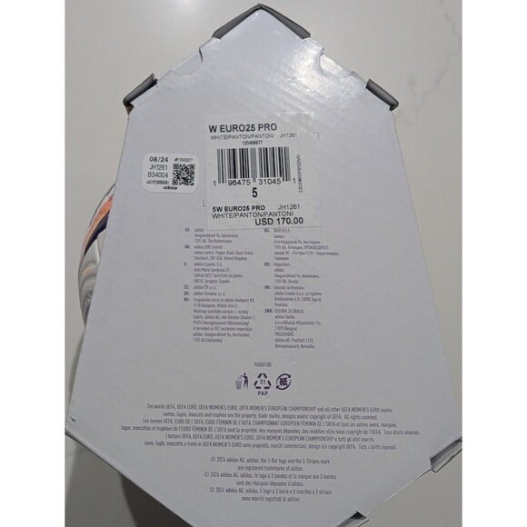 Adidas Women’s Euro 25 Pro Match Soccer Ball Size 5 JH1261 New Authentic - Picture 3 of 6